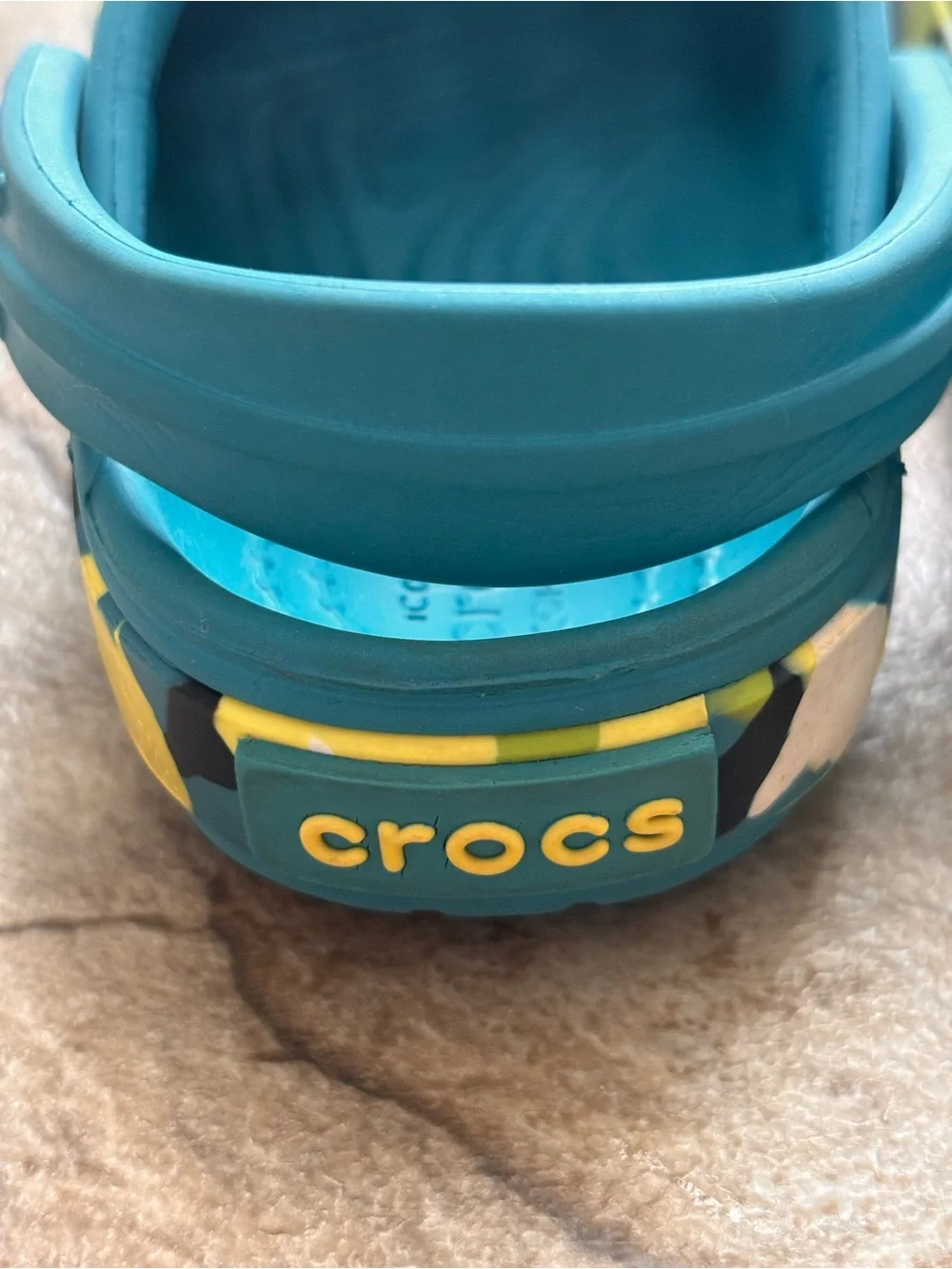 Kid’s Marbled Bottom Crocband Clog Toddler Size 6